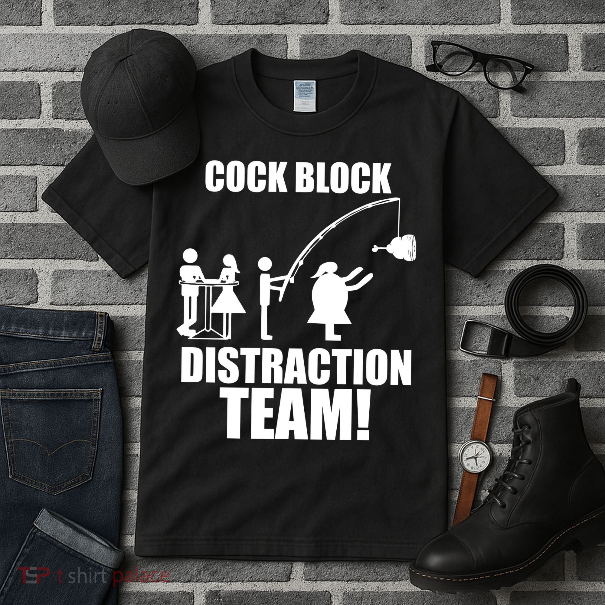 Cock Block Distraction Team Tall T-Shirt
