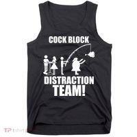 Cock Block Distraction Team Tank Top thumb 0