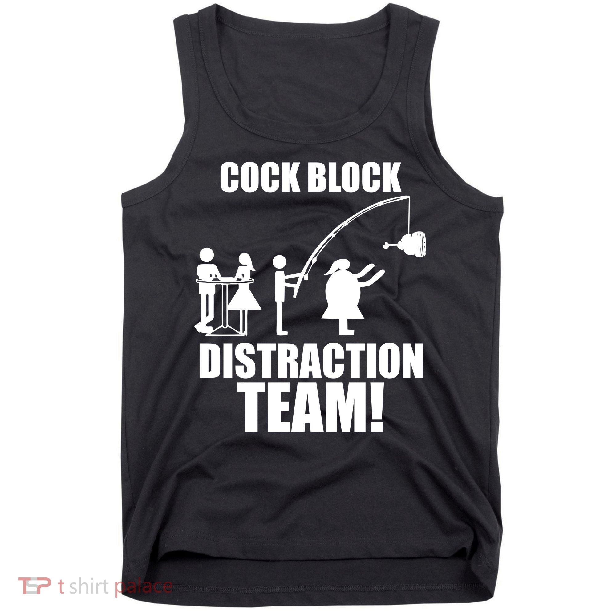 Cock Block Distraction Team Tank Top