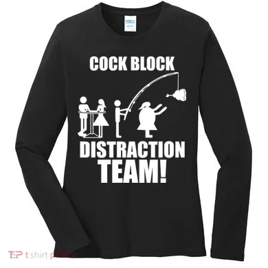 Cock Block Distraction Team Women's Long Sleeve Shirt