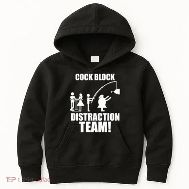Cock Block Distraction Team Kids Hoodie