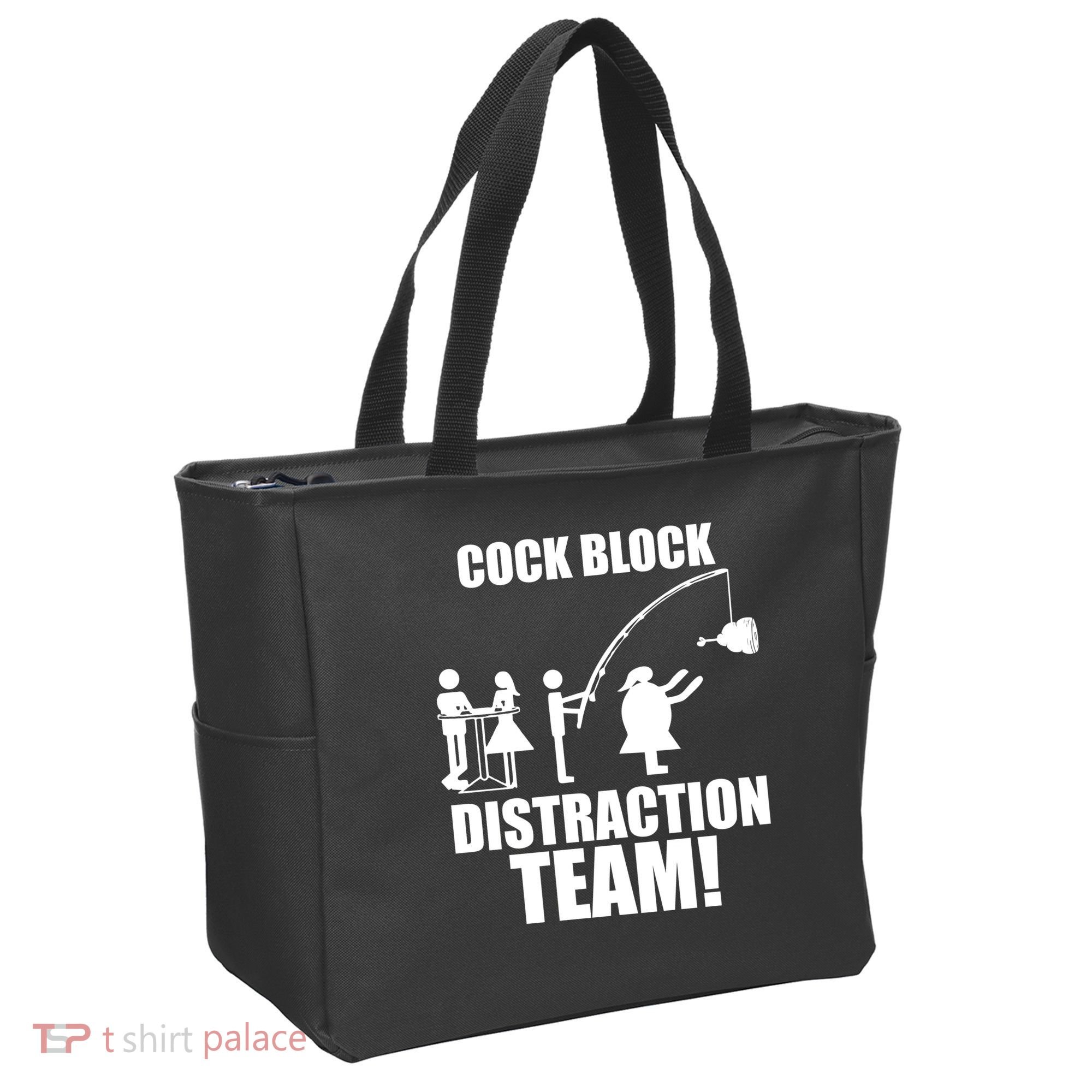 Cock Block Distraction Team Tote Bag