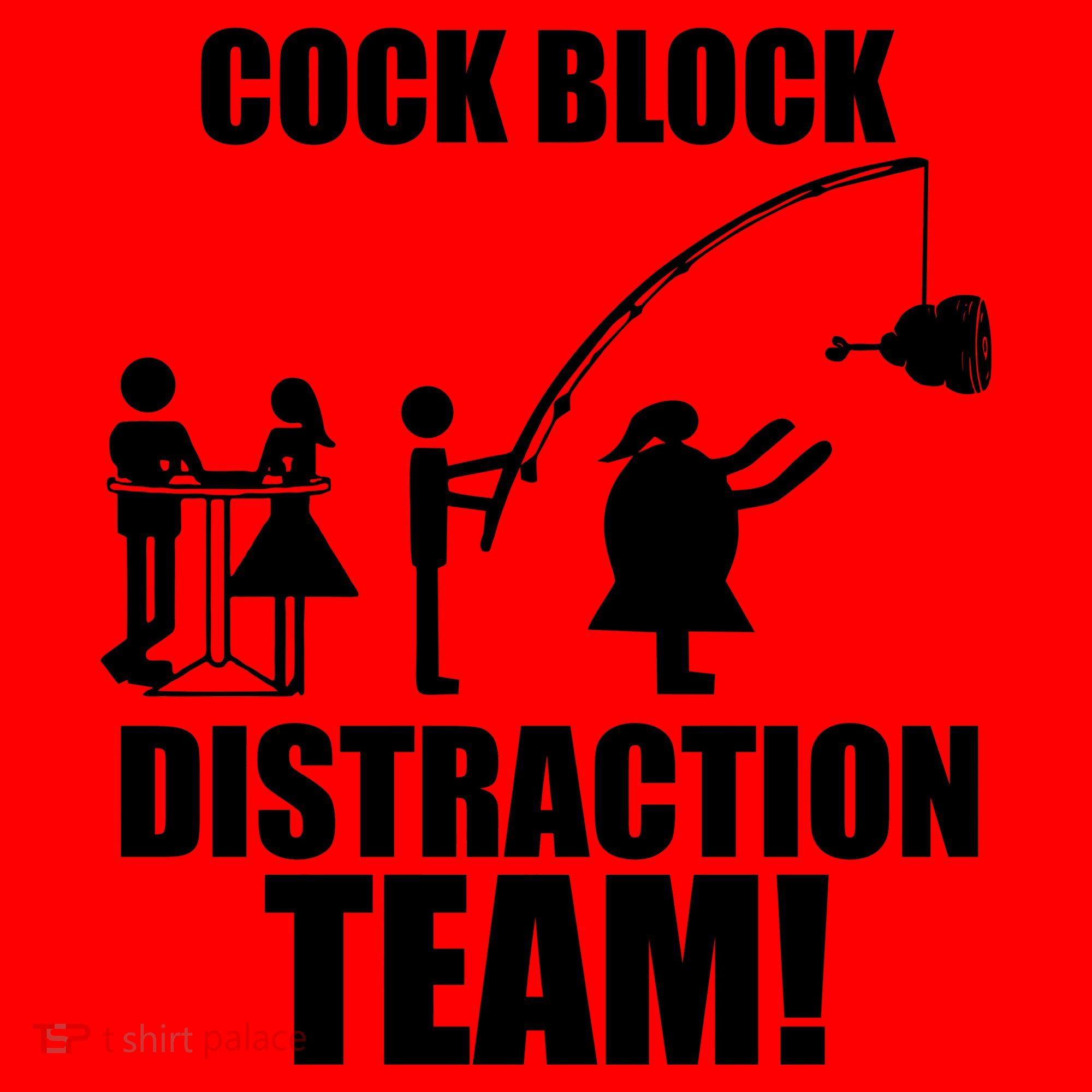 Cock Block Distraction Team Santa Hat