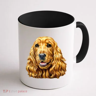 Cocker Spaniel Face Coffee Mug back