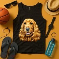 Cocker Spaniel Face Tank Top thumb 4