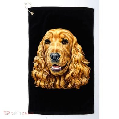 Cocker Spaniel Face Golf Towel
