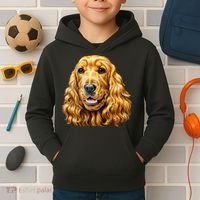 Cocker Spaniel Face Kids Hoodie thumb 2