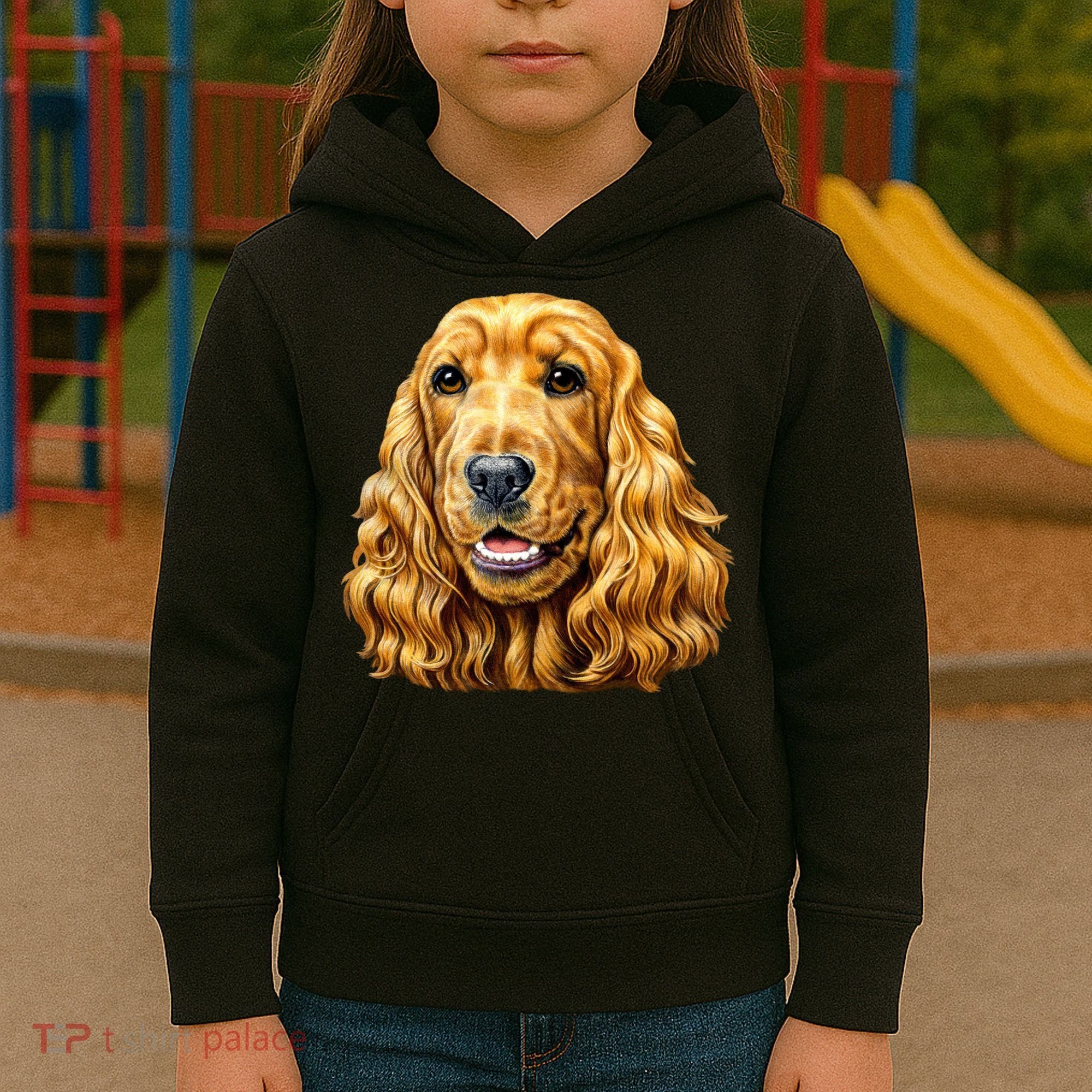 Cocker Spaniel Face Kids Hoodie