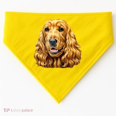 Cocker Spaniel Face USA-Made Doggie Bandana