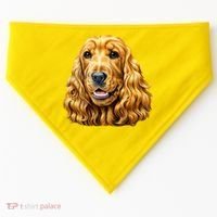 Cocker Spaniel Face USA-Made Doggie Bandana thumb 0