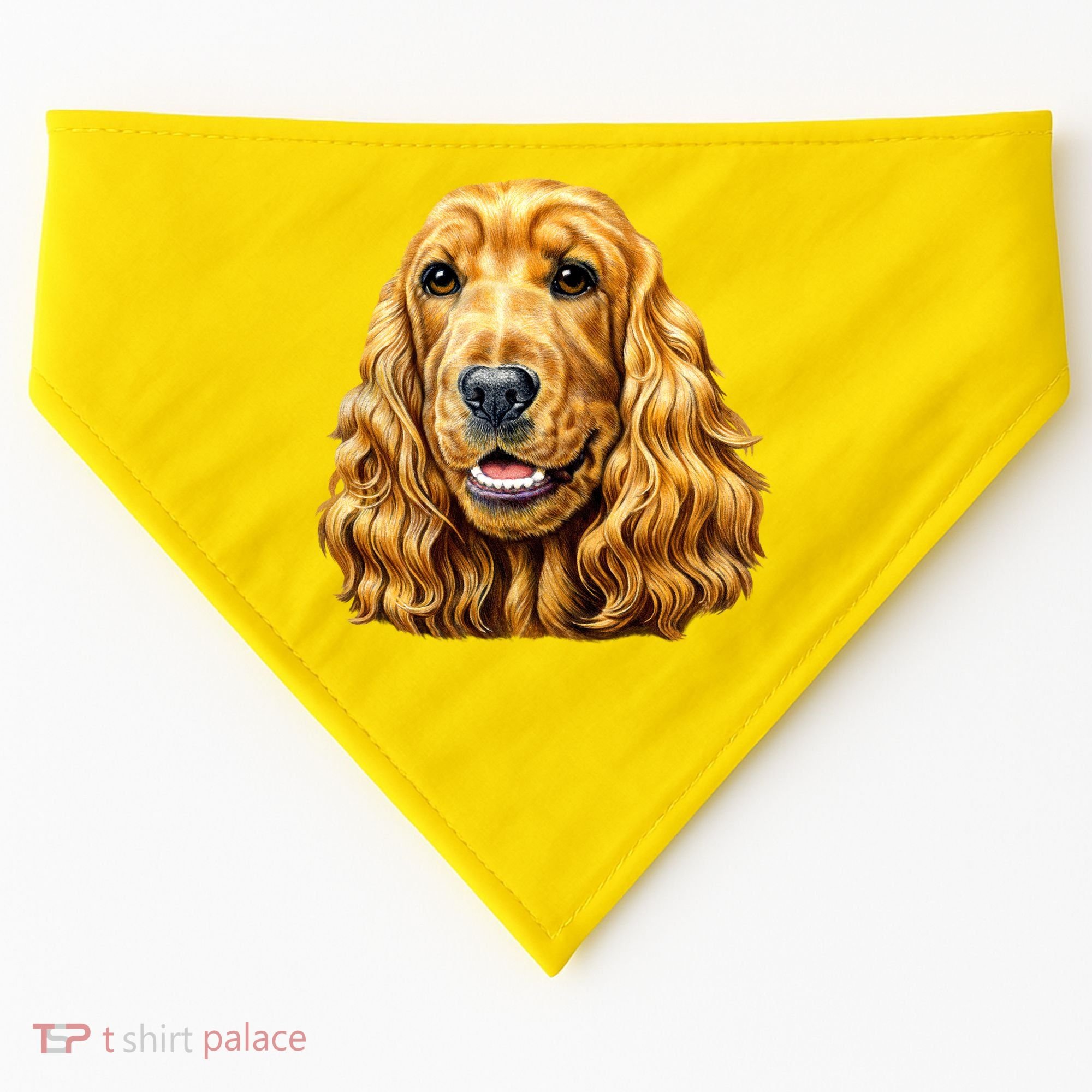 Cocker Spaniel Face USA-Made Doggie Bandana