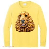 Cocker Spaniel Face Kids Long Sleeve Shirt thumb 0