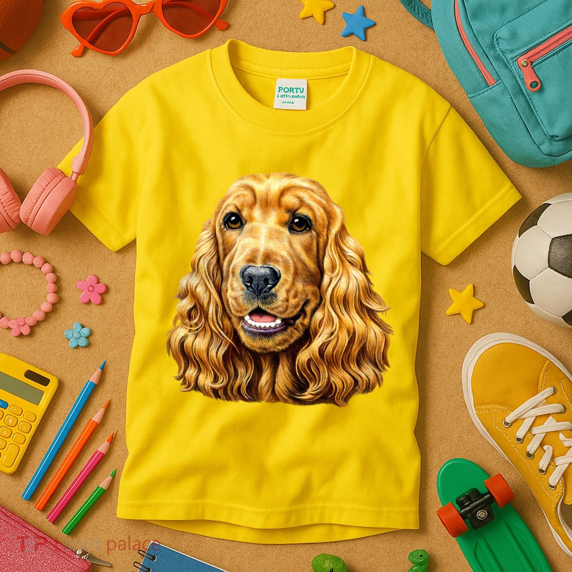 Cocker Spaniel Face Kids T-Shirt