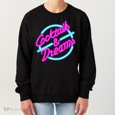 Cocktails And Dreams Retro 80s Women's Sweatshirt