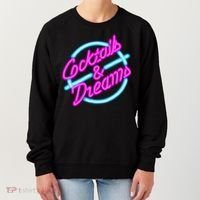 Cocktails And Dreams Retro 80s Women's Sweatshirt thumb 0