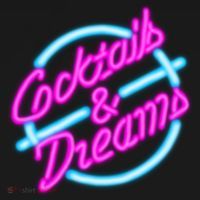 Cocktails And Dreams Retro 80s Doggie Tank thumb 4