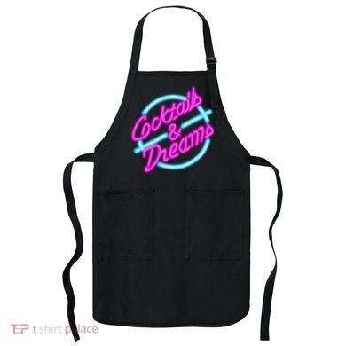 Cocktails And Dreams Retro 80s Apron