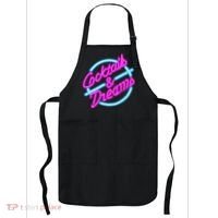 Cocktails And Dreams Retro 80s Apron thumb 0