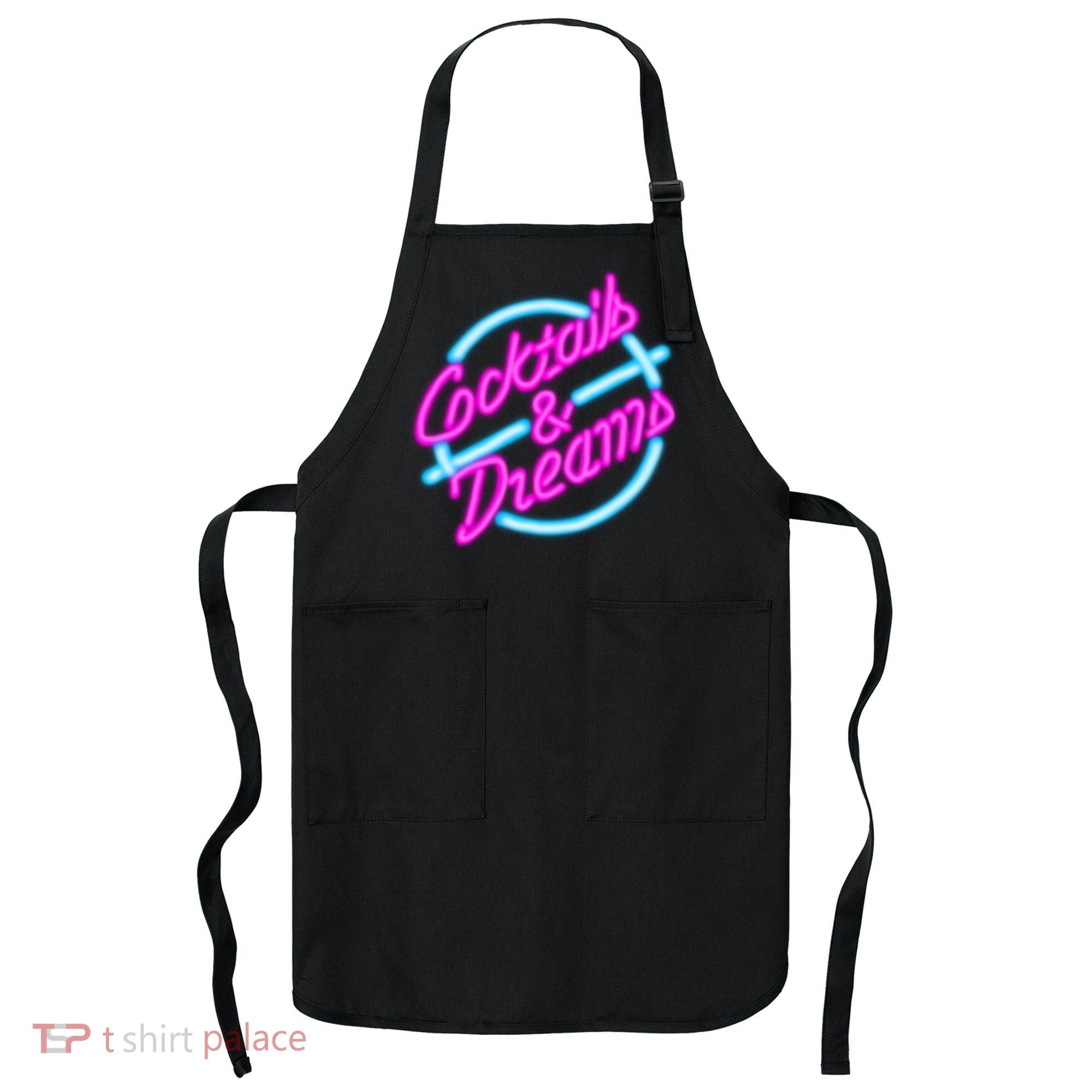Cocktails And Dreams Retro 80s Apron