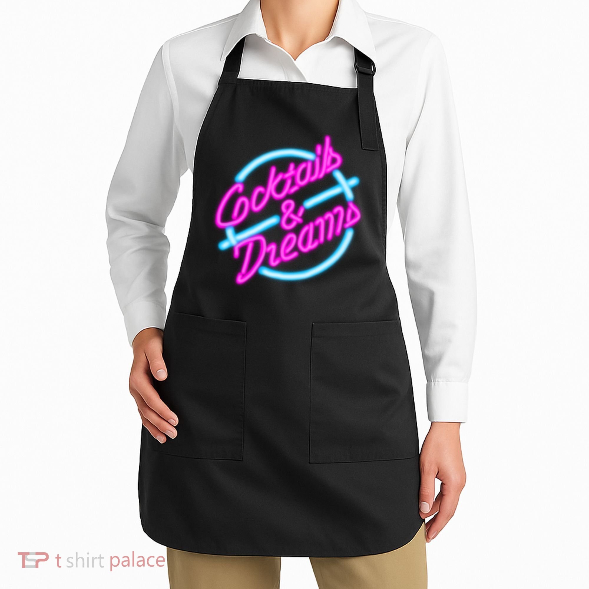 Cocktails And Dreams Retro 80s Apron