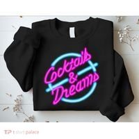 Cocktails And Dreams Retro 80s Sweatshirt thumb 2