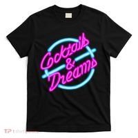 Cocktails And Dreams Retro 80s T-Shirt thumb 0