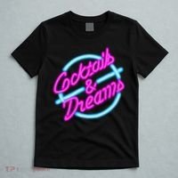 Cocktails And Dreams Retro 80s T-Shirt thumb 5