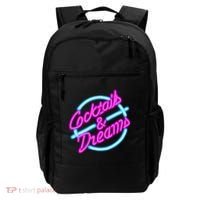 Cocktails And Dreams Retro 80s Backpack thumb 0