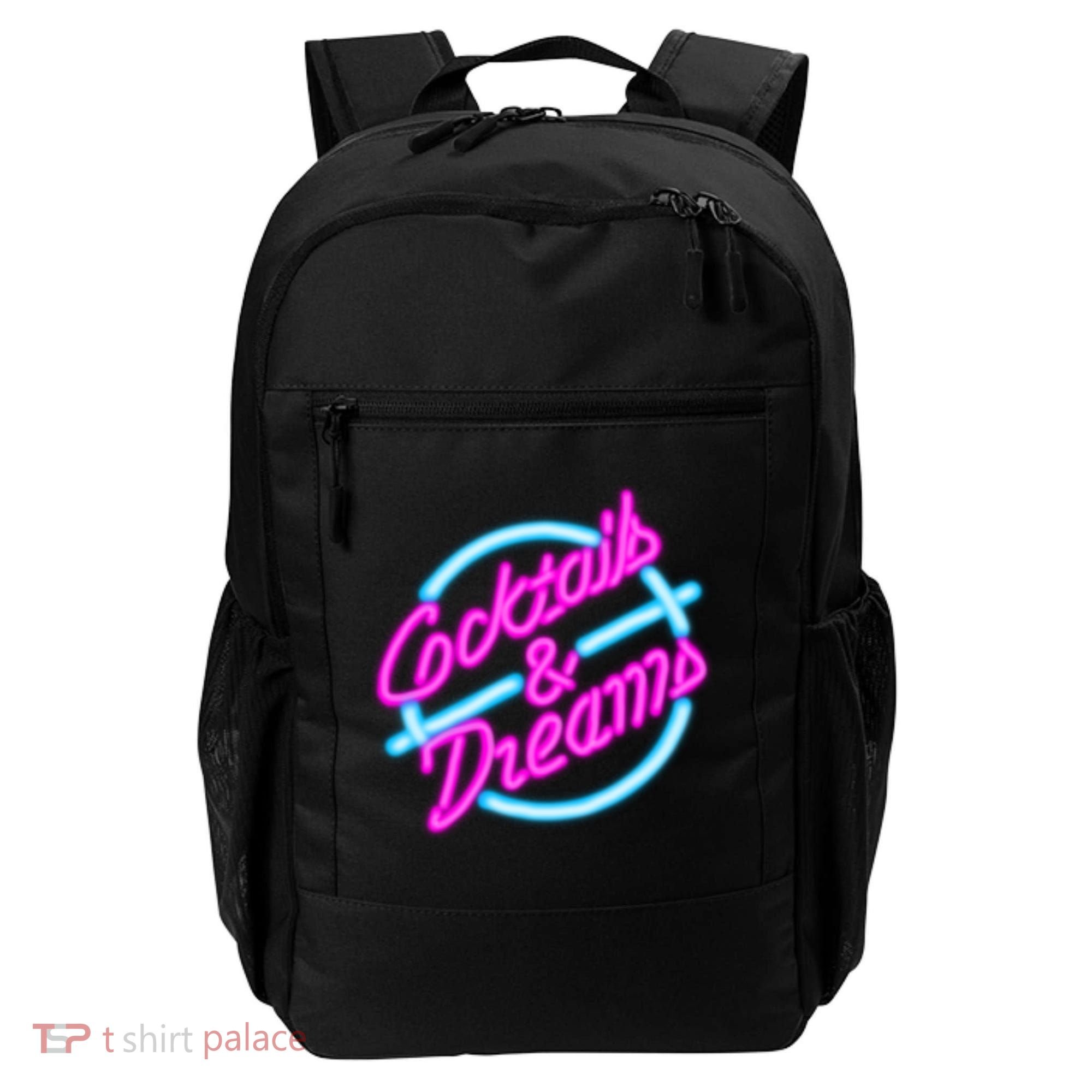 Cocktails And Dreams Retro 80s Backpack