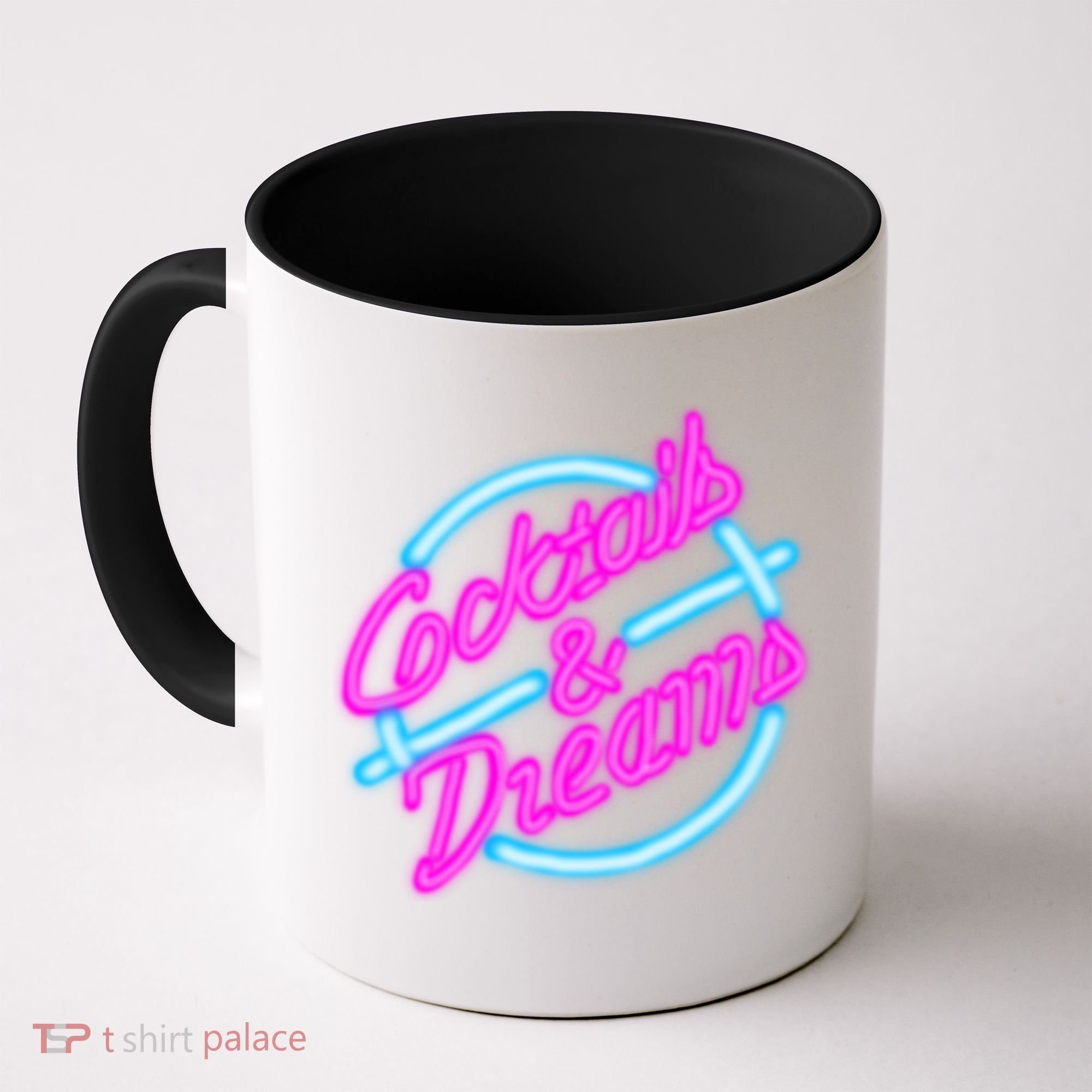 Cocktails And Dreams Retro 80s Coffee Mug