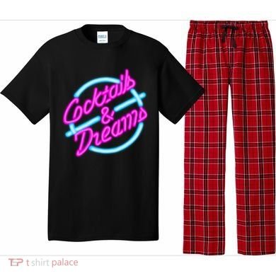 Cocktails And Dreams Retro 80s Pajama Set