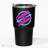 Cocktails And Dreams Retro 80s Tumbler thumb 0