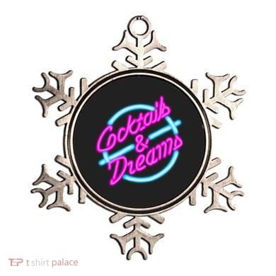 Cocktails And Dreams Retro 80s Ornament