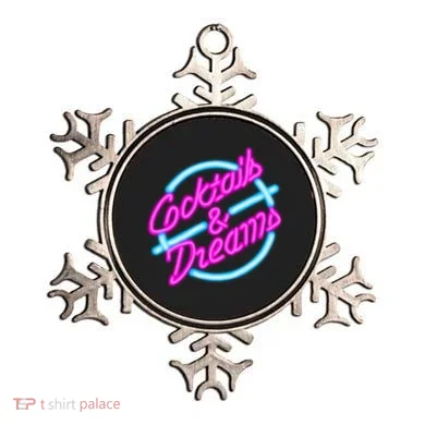 Cocktails And Dreams Retro 80s Ornament