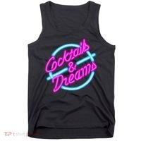 Cocktails And Dreams Retro 80s Tank Top thumb 0