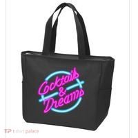 Cocktails And Dreams Retro 80s Tote Bag thumb 3