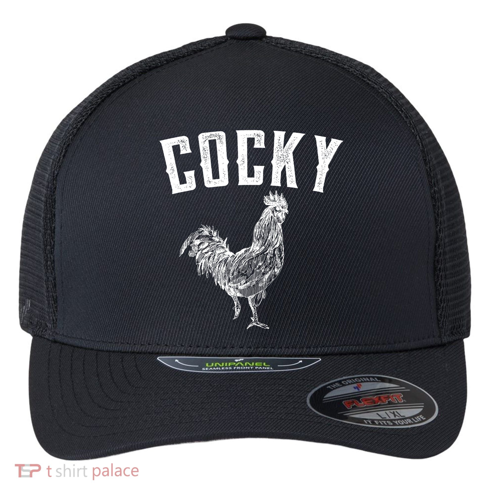 Cocky Rooster Flexfit Unipanel Trucker Cap