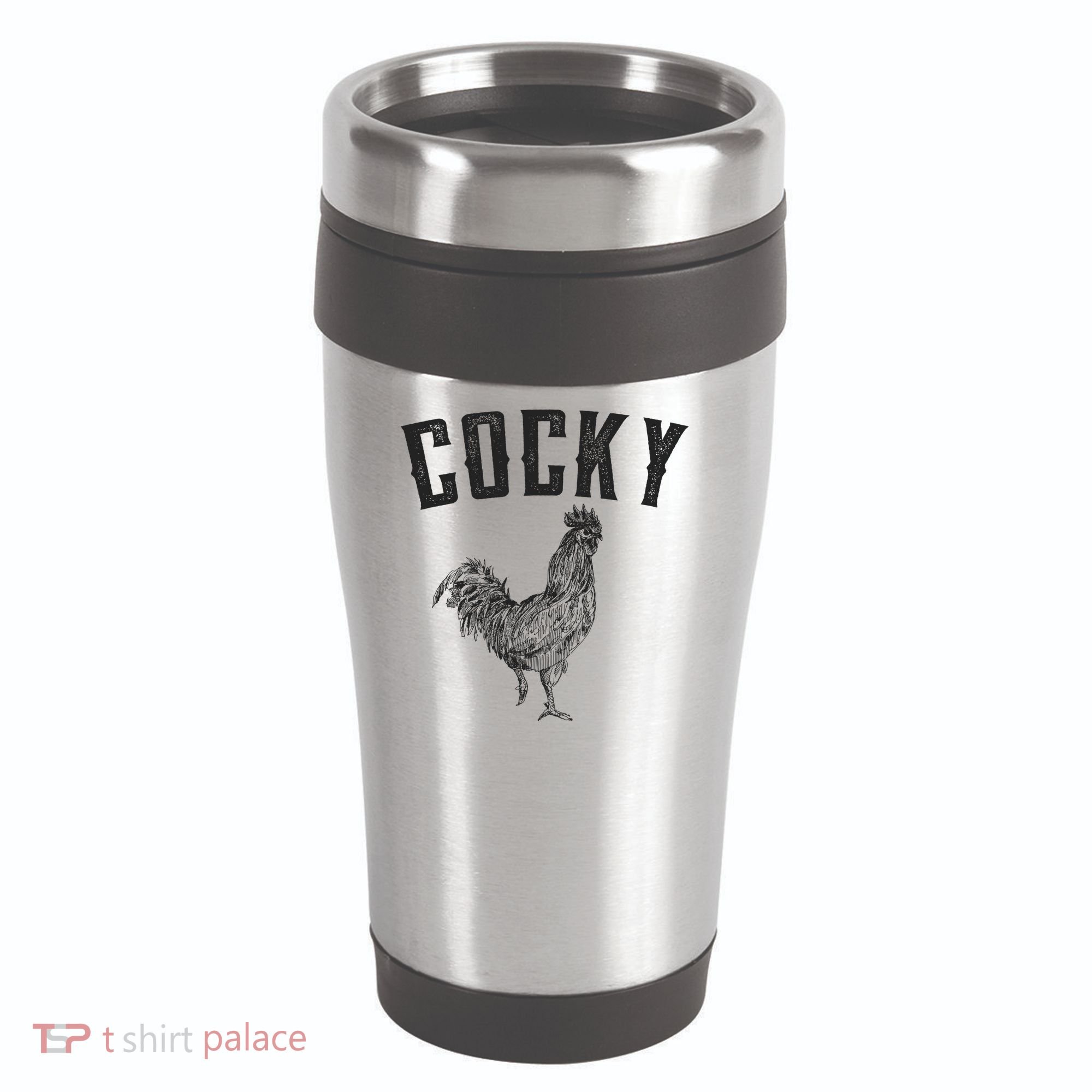 Cocky Rooster 16oz Travel Tumbler