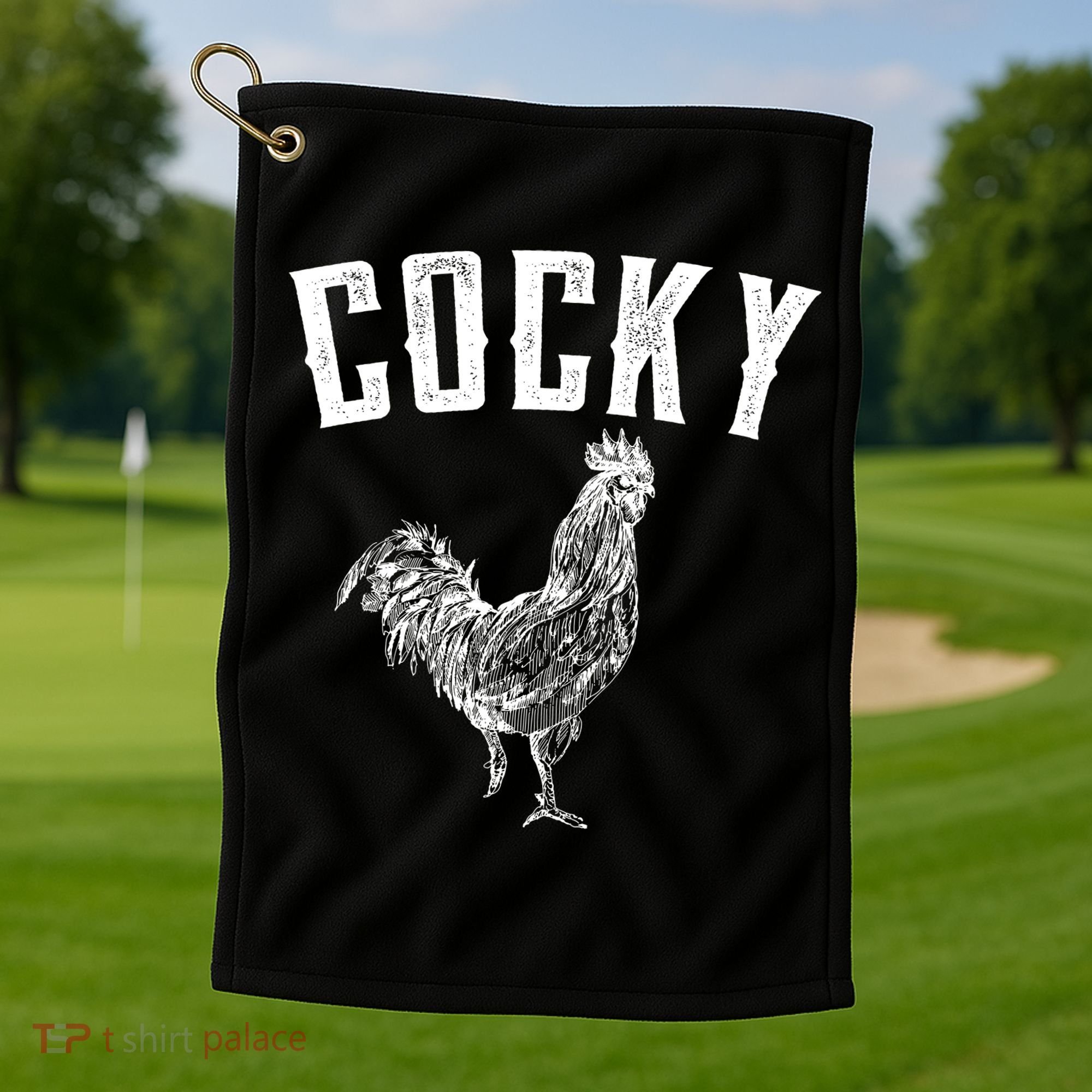 Cocky Rooster Golf Towel