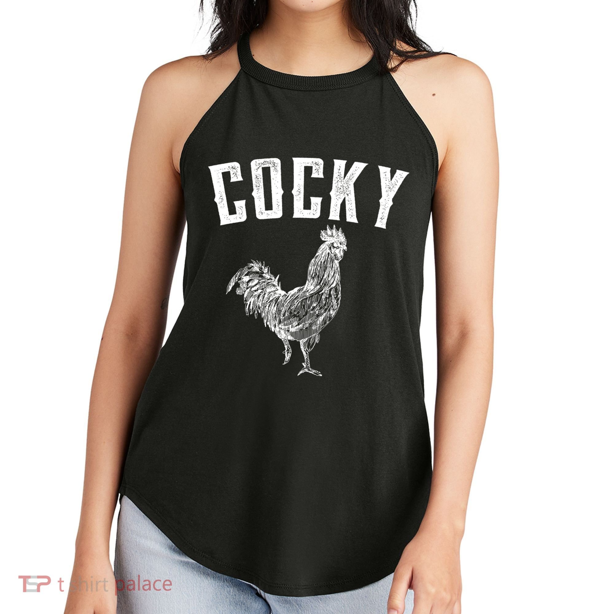 Cocky Rooster Women's Perfect Tri Rocker Tank