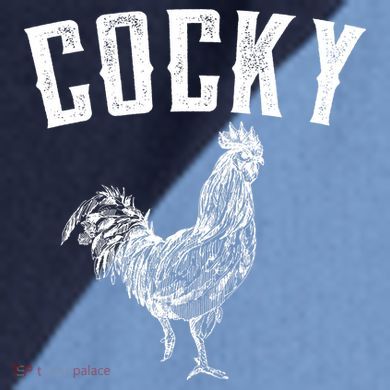 Cocky Rooster Raglan Baseball Sleeve Shirt