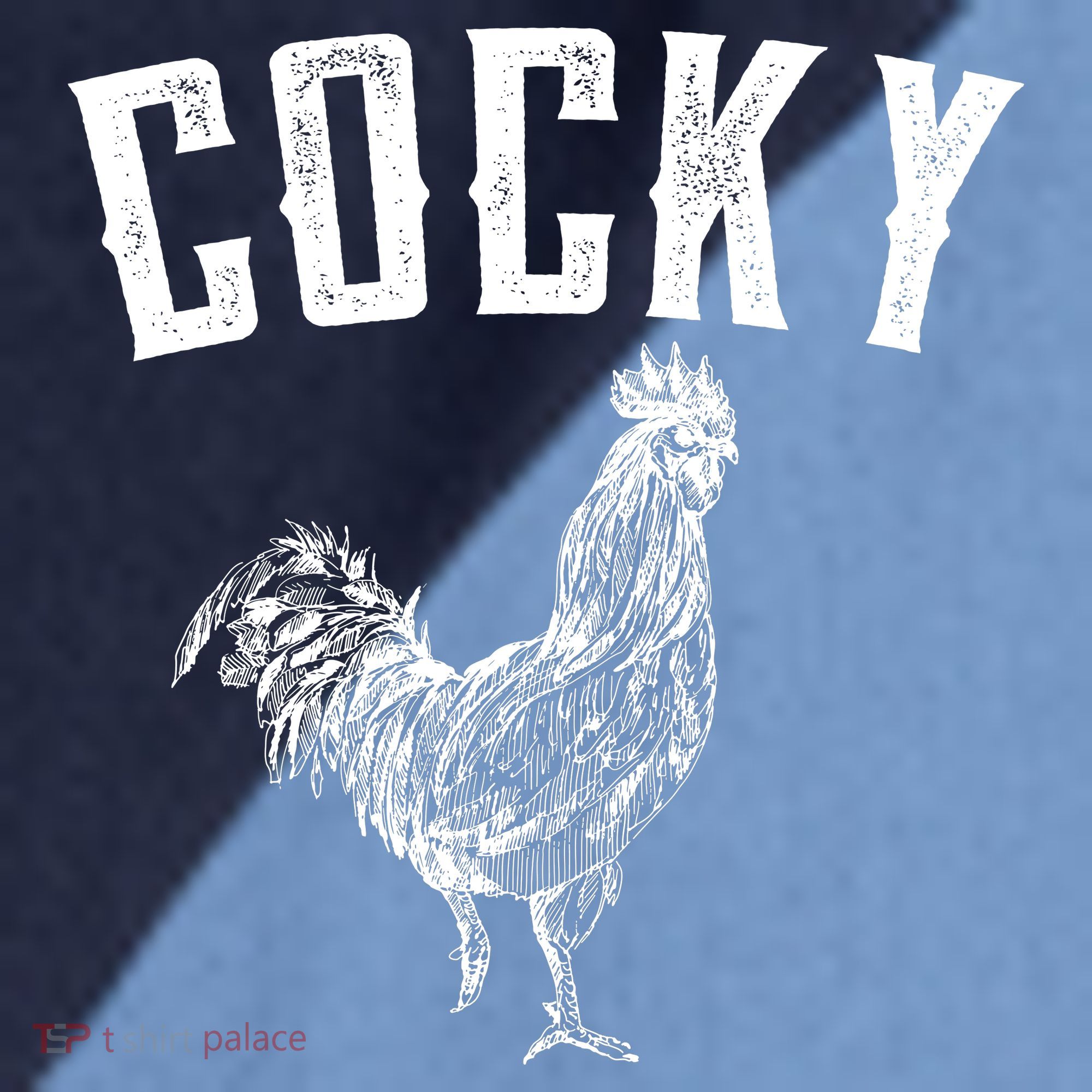 Cocky Rooster Raglan Baseball Sleeve Shirt