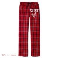 Cocky Rooster Men's Flannel Plaid Pajama Pants thumb 0