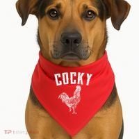 Cocky Rooster USA-Made Doggie Bandana thumb 1