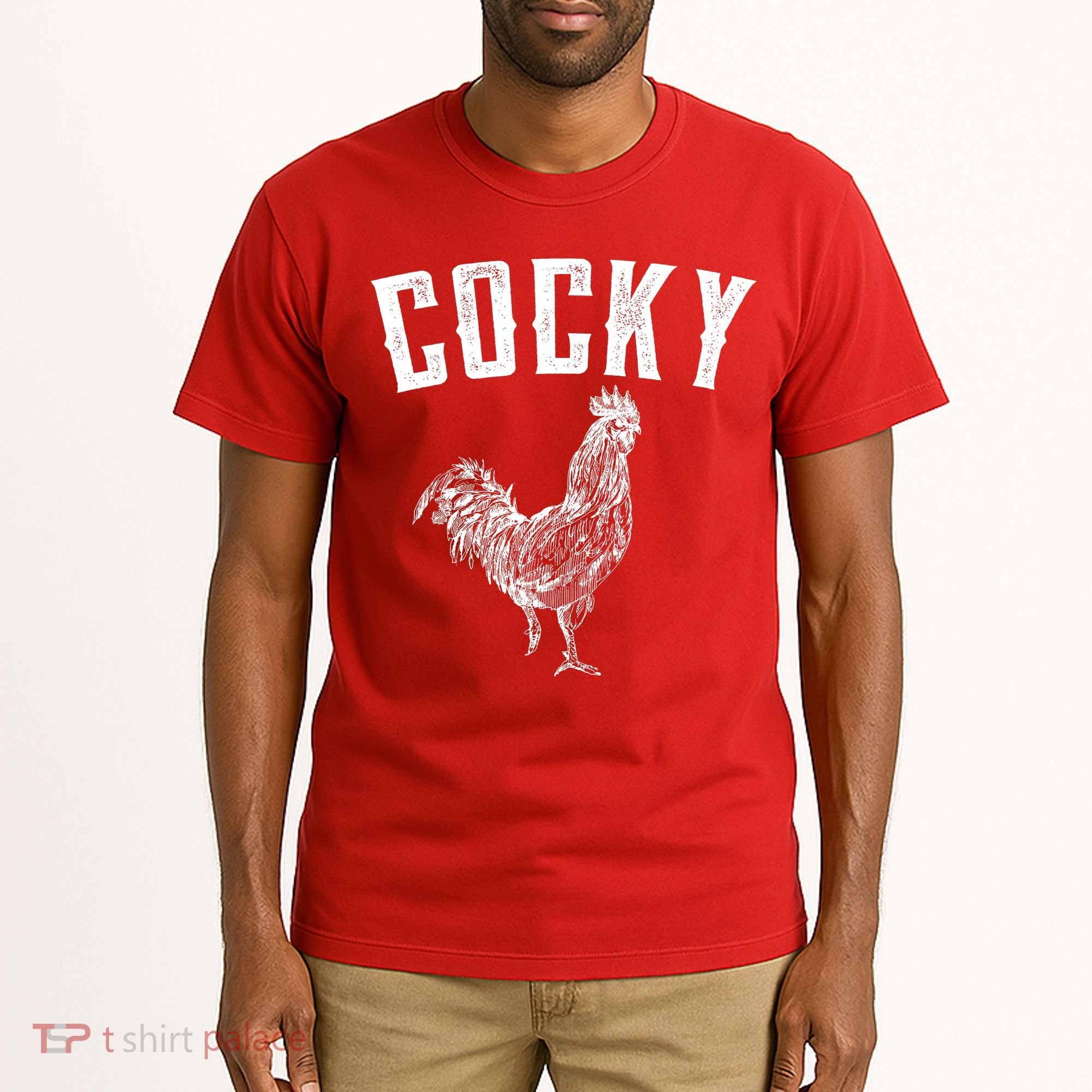 Cocky Rooster Tall T-Shirt