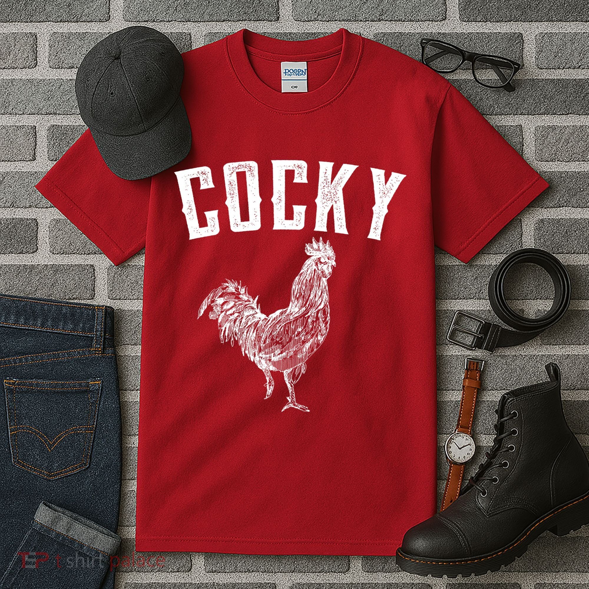 Cocky Rooster Tall T-Shirt