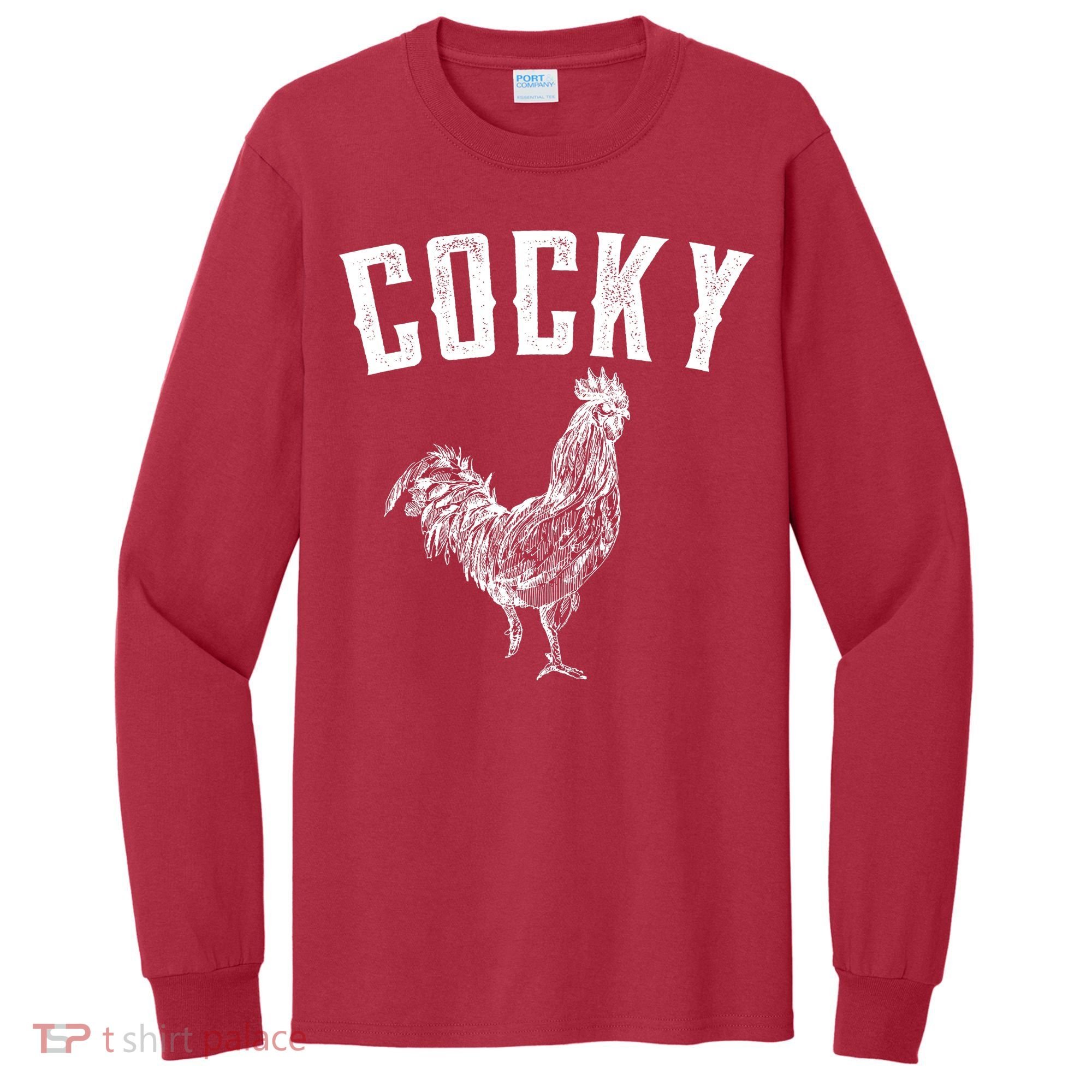 Cocky Rooster Tall Long Sleeve Shirt
