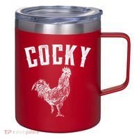 Cocky Rooster 12oz Stainless Steel Coffee Mug thumb 0