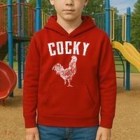 Cocky Rooster Kids Hoodie thumb 2