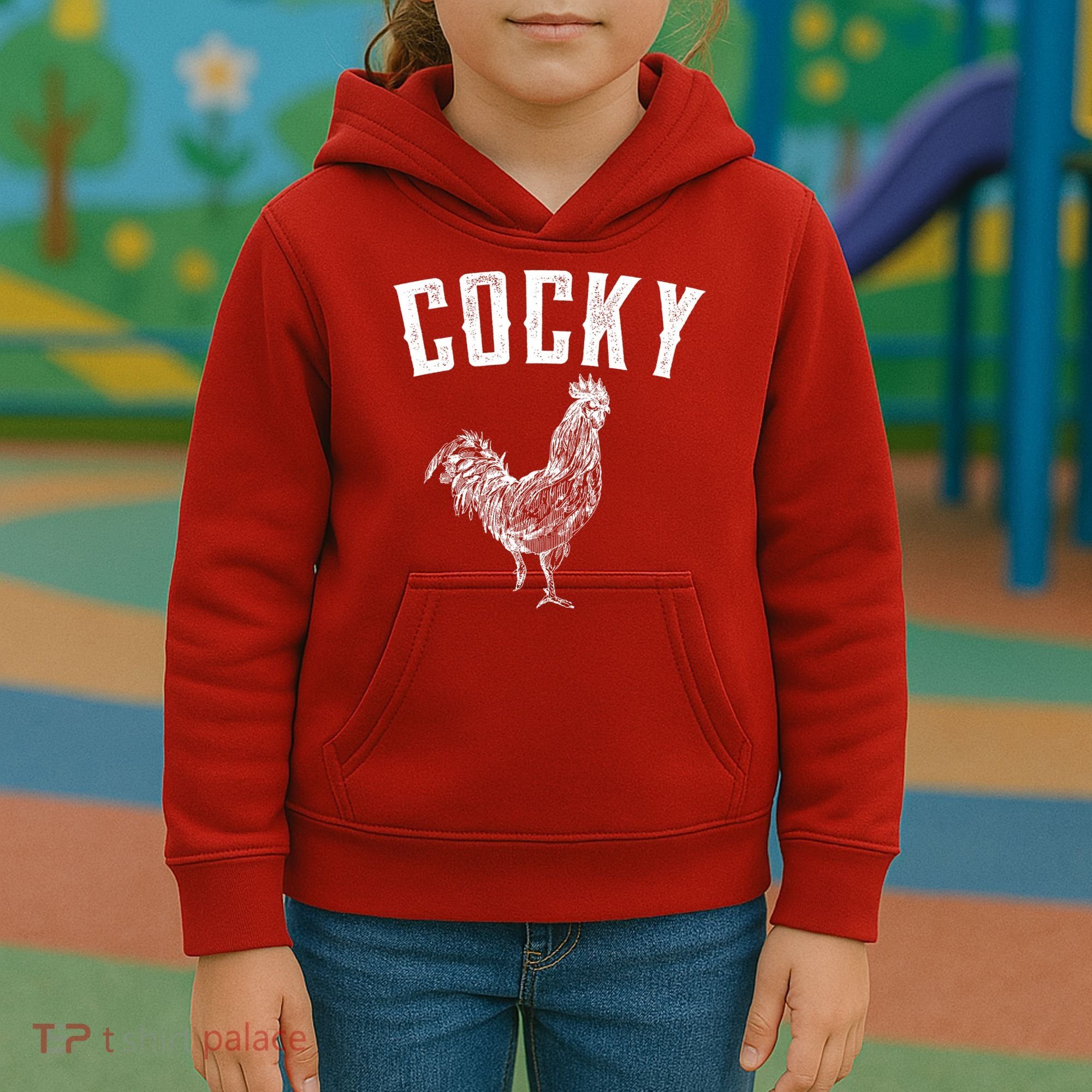 Cocky Rooster Kids Hoodie